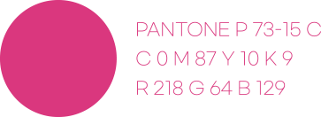 PANTONE P 73-15 C C0 M87 Y10 K9 R218 G64